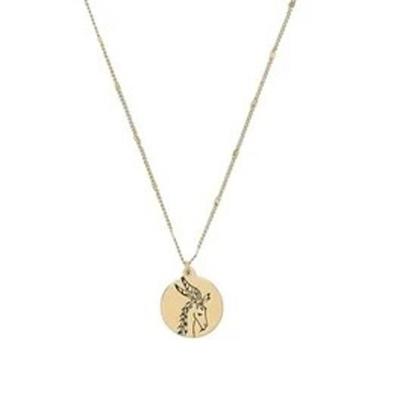 Kate Spade New York in the Stars Golden Tone Chain Capricorn Charm Goat Symbol - Picture 3 of 6